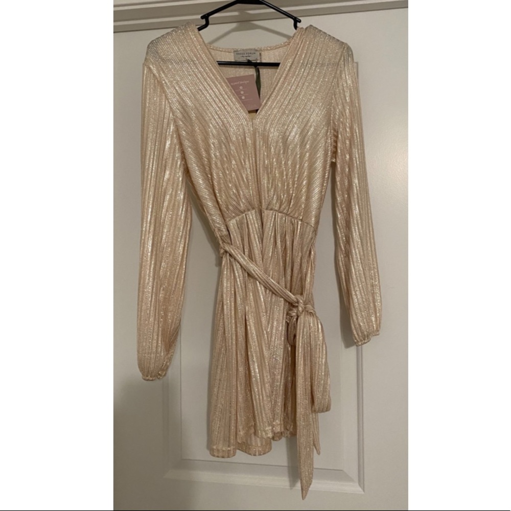 Metallic Gold Dress Small